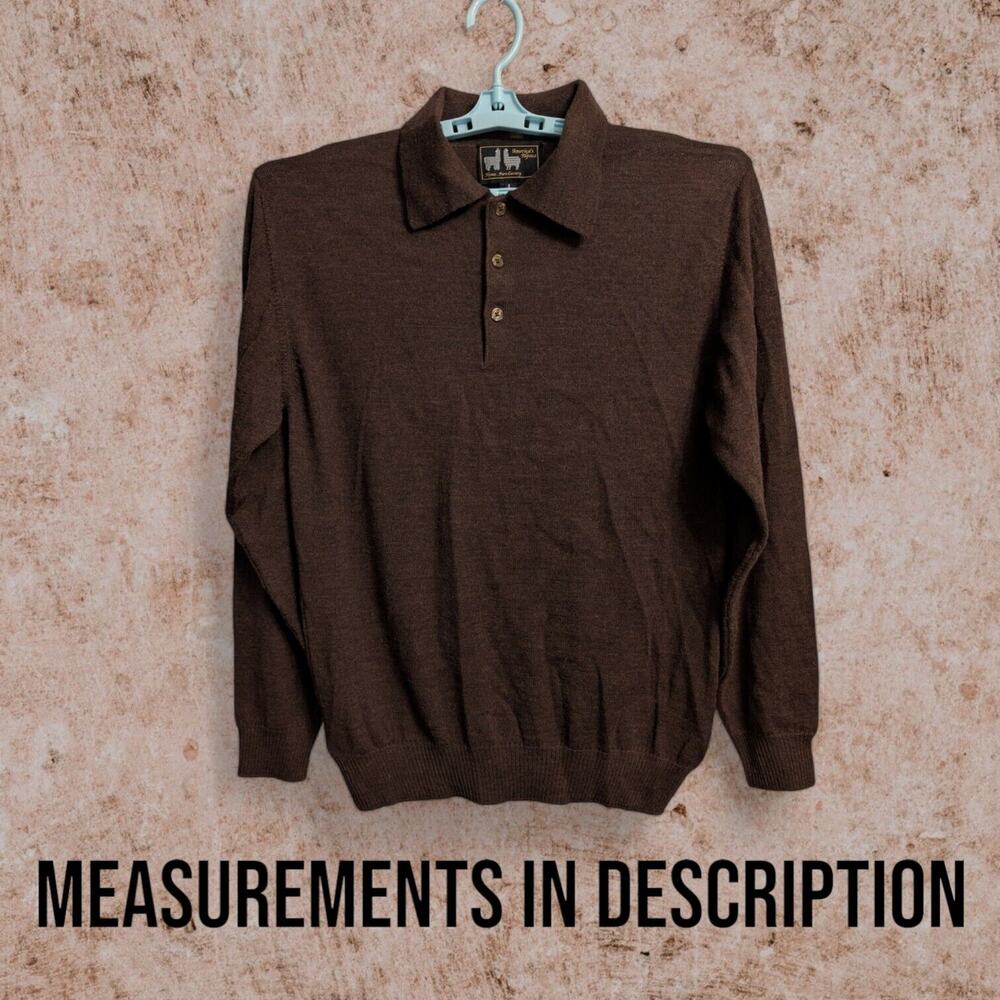 Alpaca Wool Button Sweater - image 1